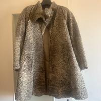 Cappotto in astrakan vero grigio