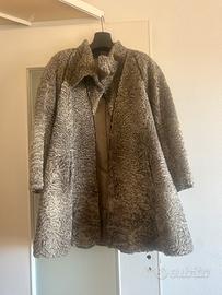 Cappotto in astrakan vero grigio