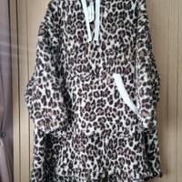 Snuddie da donna con stampa animale BNWT Taglia un