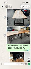 Tavolo del 600 dimensione 390x90x80