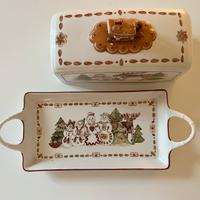 Raro piatto rettangolare Villeroy Boch e coperchio