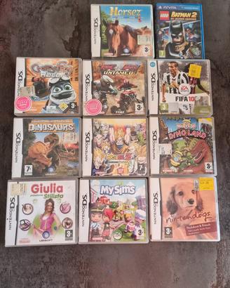 giochi per ps vita,nintendo ds,playstation 2 e wii