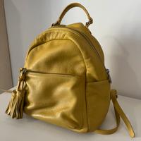 Zainetto giallo pelle