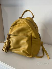 Zainetto giallo pelle