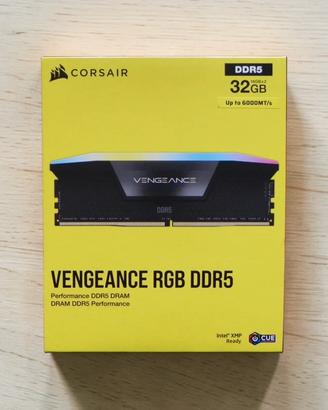 CORSAIR VENGEANCE RGB DDR5 32GB (2x16GB) DDR5 6000