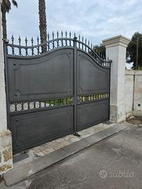 cancello automatico a 2 ante + cancelletto 