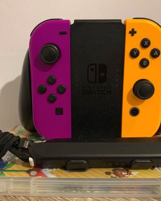 joycon arancione e viola + supermariobros.u deluxe