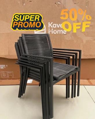 Sedia impilabile da esterno Culip kave home