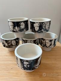 Set 6 tazze pietro annigoni