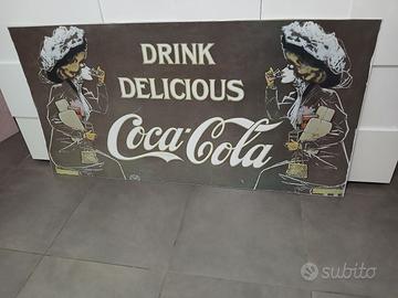 Targa Insegna Pannello Quadro Coca Cola Bar Pub Vi