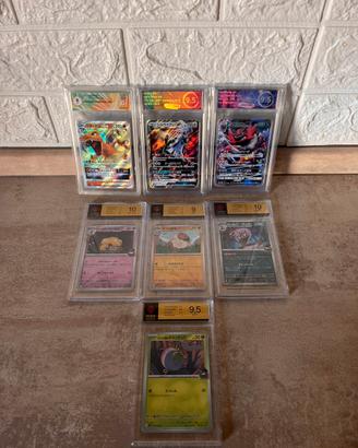 Lotto carte Pokémon gradate CGC RGS Rubin