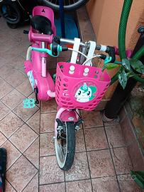 Bicicletta bambina Btwin Unicorn rosa