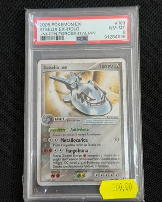 Pokemon steelix EX 109/115 PSA 8