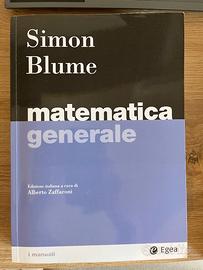 Libro di "Matematica generale" Simone Blume
