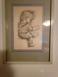 Coppia di Stampe d'Autore Ib Spang Olsen - Vintage