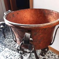 grande paiolo in rame