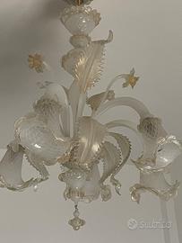 Lampadario vetro di Murano