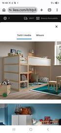 letto kura ikea castello con tenda