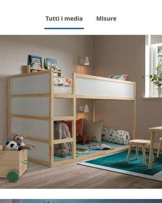 letto kura ikea castello con tenda