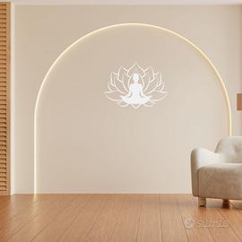 Decorazione Parete Meditazione con Fiore di Loto