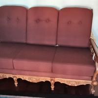 divano  legno massiccio in condizioni perfette v