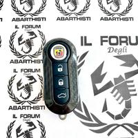 ABARTH cover chiave exclusive 100% FIBRA CARBONIO 