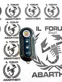 ABARTH cover chiave exclusive 100% FIBRA CARBONIO 