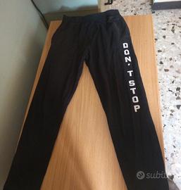 Pantaloni Tuta Neri con Scritta - Piazza Italia