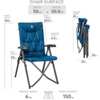 EVER ADVANCED Sedia da campeggio portata 150 kg