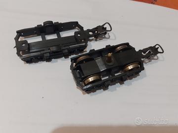 lotto carrelli modellismo ferroviario h0 