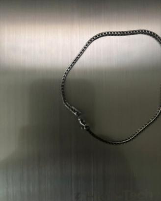 Tennis Oro 18 Kt e Diamanti Neri