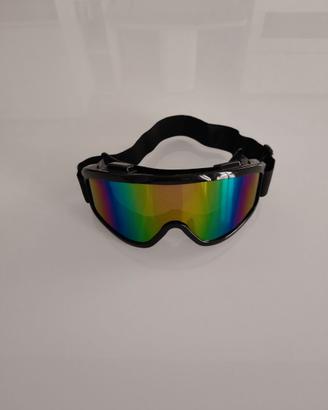 Maschera Motocross/sci/snowboard Nero Nuova