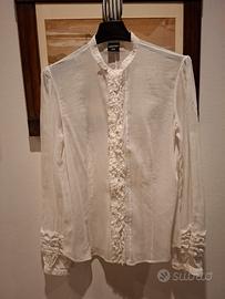camicia donna bianca cotone leggero Gaultier 40