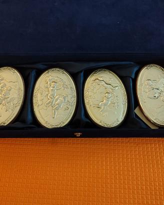 Cofanetto con NR. 4 placche argento - Granduca Arg