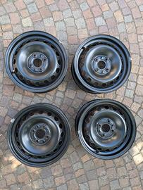 4 Cerchi in ferro 14" 5.5J×14 ET43 (Fiat, Alfa...)