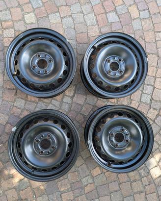 4 Cerchi in ferro 14" 5.5J×14 ET43 (Fiat, Alfa...)