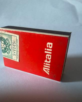 Scatola fiammiferi Alitalia vintage