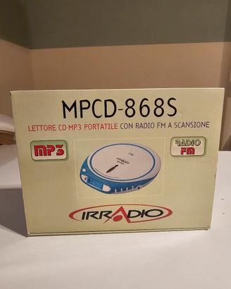 Lettore CD MP3 Portatile Irradio MPCD-868S