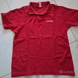 Polo Coca-Cola cotone rosso