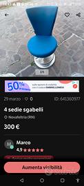 sedie sbagello