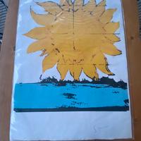 Quadro/dipinto -Mario Schifano serigrafia su carta