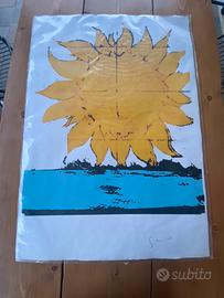 Quadro/dipinto -Mario Schifano serigrafia su carta