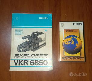LIBRO + VHS ISTRUZIONI TELECAMERA PHILIPS VKR 6850