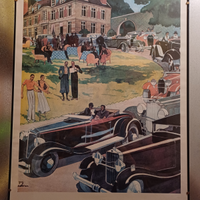 Poster Vintage Guy Sabran Ricordi Milano