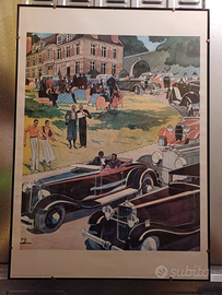 Poster Vintage Guy Sabran Ricordi Milano