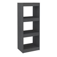 Libreria divisorio in legno massello grigio