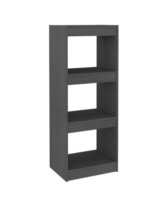 Libreria divisorio in legno massello grigio