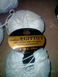 cotone Cable  Egitto 3     5 gomitoli 
