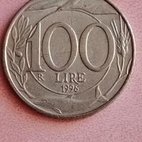 rara moneta di 100 lire 