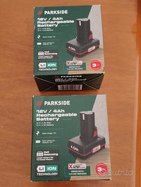 Due Batterie Parkside  12V